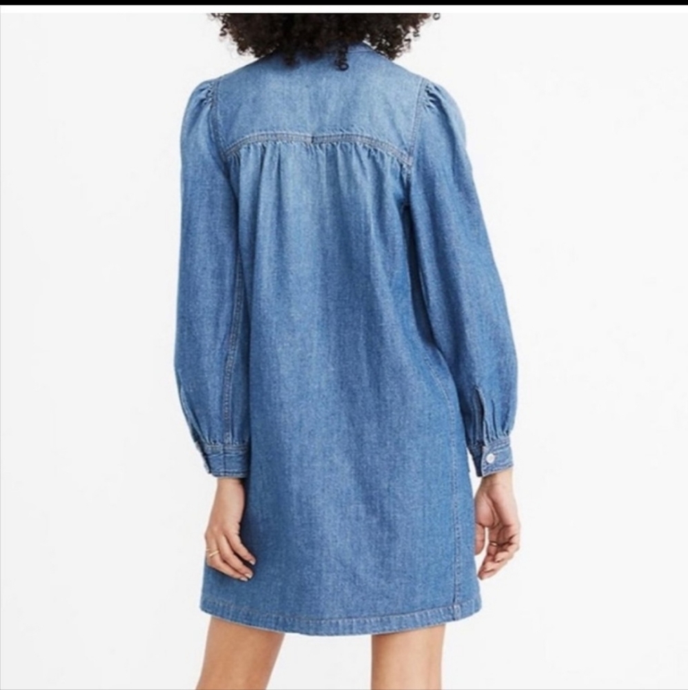 Madewell patch pocket denim dress xxs - Picture 2 of 6
